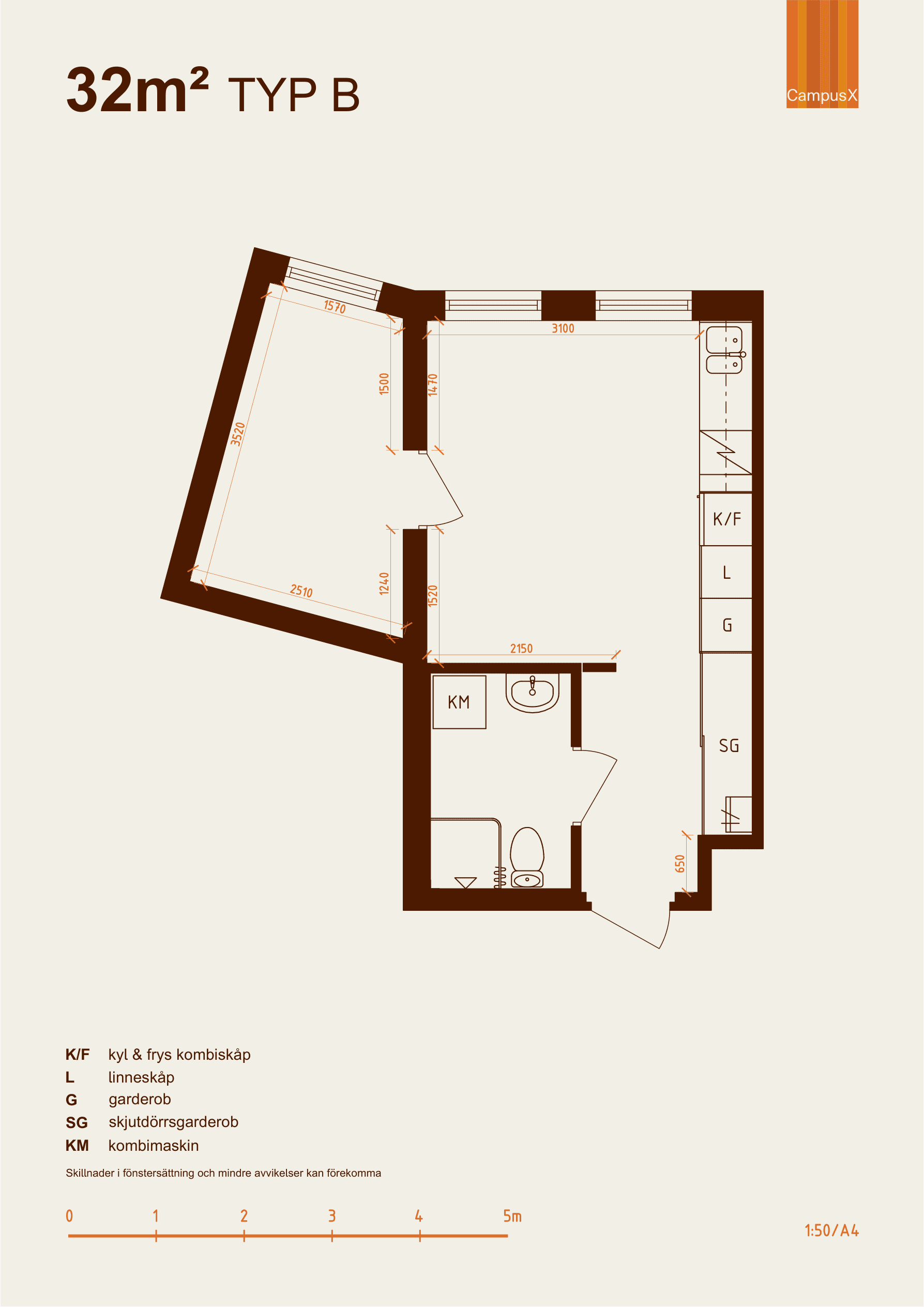 32m² - Måttritning 2