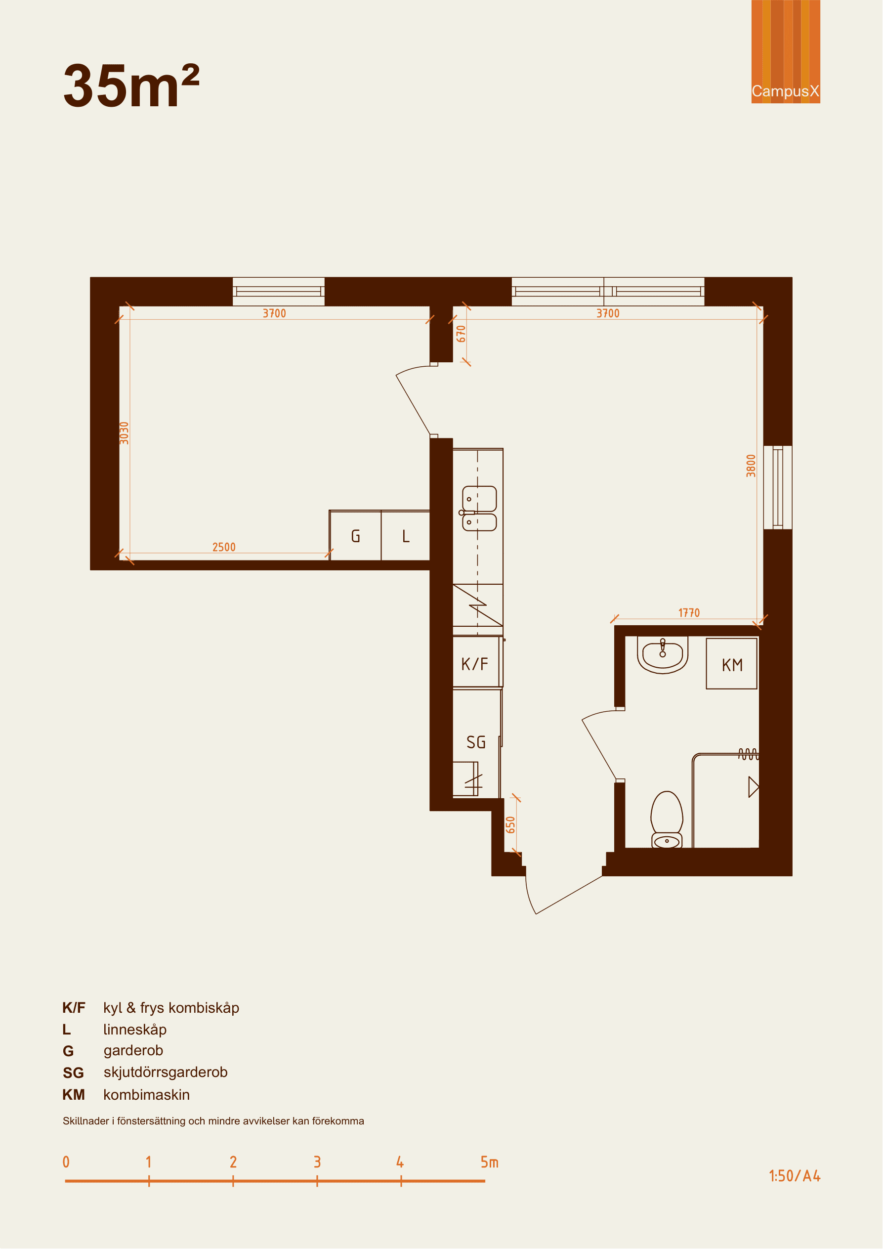 35m² - Måttritning 1