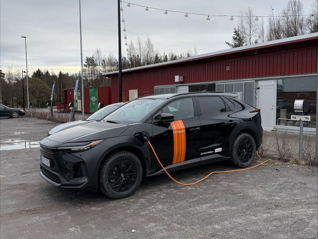 Bilden är tagen på en av bilarna på bilpoolen