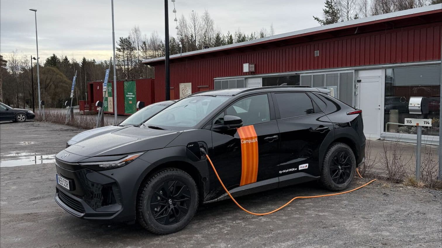 Bilden är tagen på en av bilarna på bilpoolen