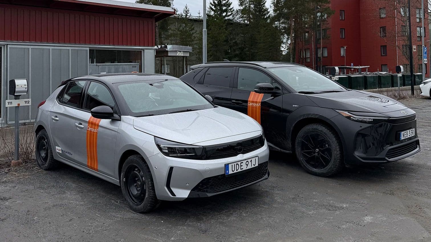 Bilden är tagen på en av bilarna på bilpoolen
