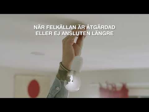 Instruktion för att återställa jordfelsbrytaren